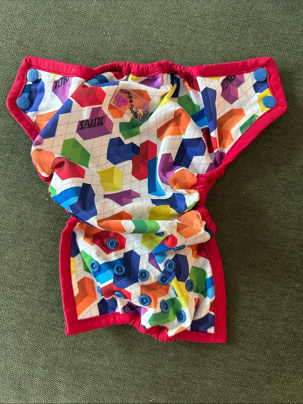 Rumparooz Tetris Newborn Cloth Diaper Cover